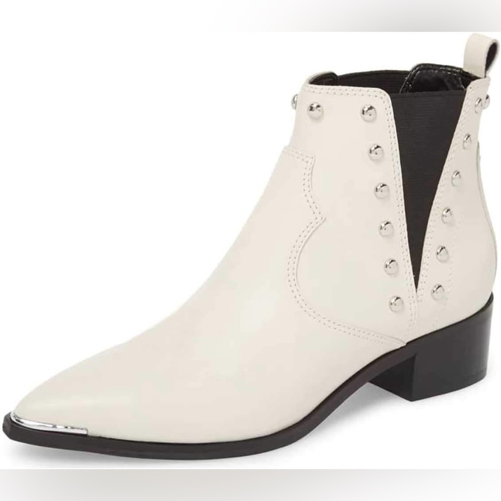 Marc Fisher Chelsea Boot White Studs